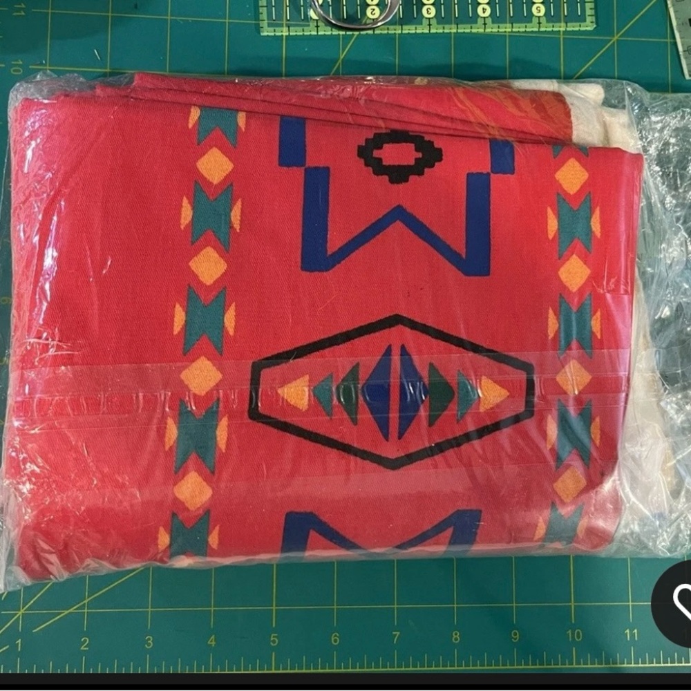 Aztec Print Multi Color Fabric Cotton 3 Yards Approx